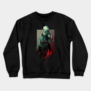 Scary man in a gas mask from Chernobyl Crewneck Sweatshirt